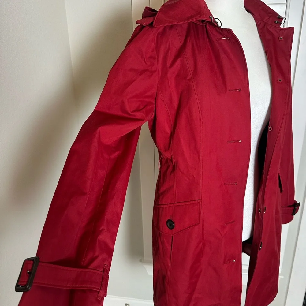 Michael kors Women's Red Button-Up Coat - Picture 3 of 13